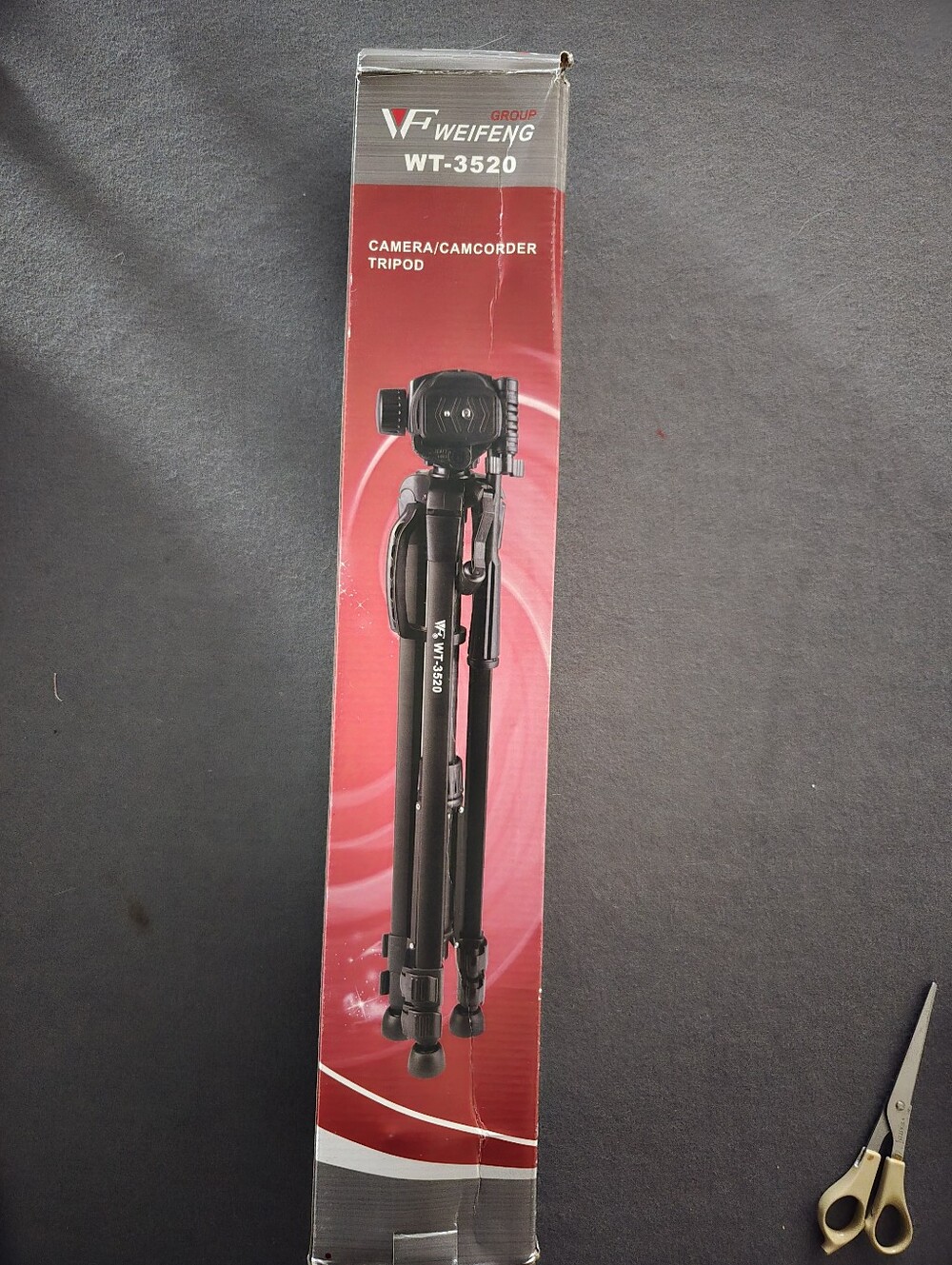 WT-3520 Black Camera & Camcorder Tripod - Portable Stabilized Support